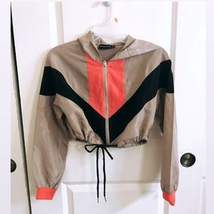 Beige windbreaker